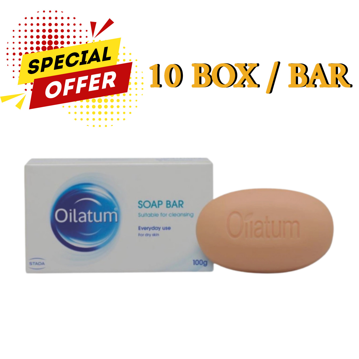 Oilatum Soap 100g x 10 Dry Skin Gentle Cleanse Moisturizing Care Original