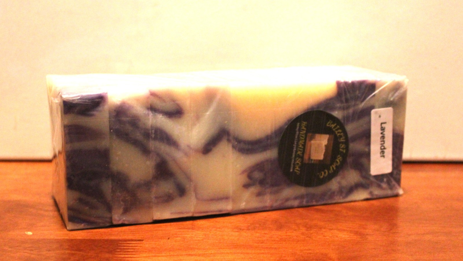Lavender Cold Processed Handmade Soap Loaf 9 Precut Bars