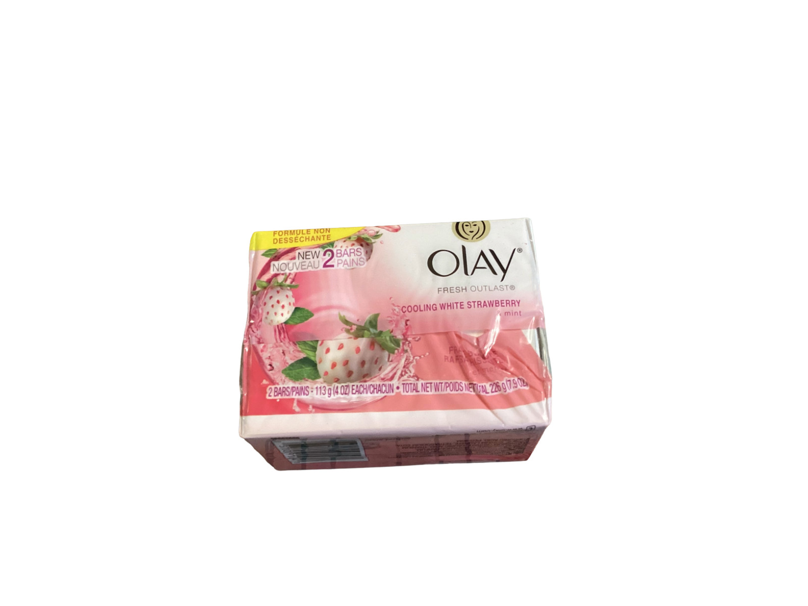 Olay Fresh Outlast White Strawberry Mint Soap 2 Bars New Old Stock Vintage NOS