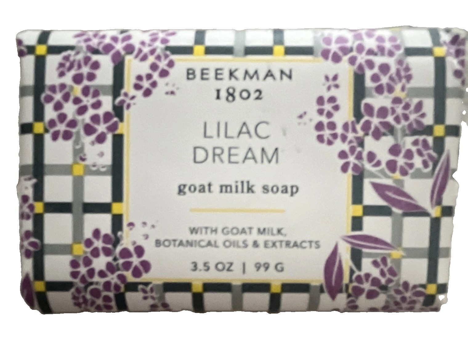 Beekman 1802 Lilac Dream Lilac Goat Milk Soap Bar Shea Butter 3.5 oz