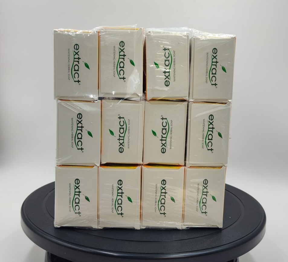 12 pcs Extract Papaya Original Whitening Herbal Soap 12 x 125g