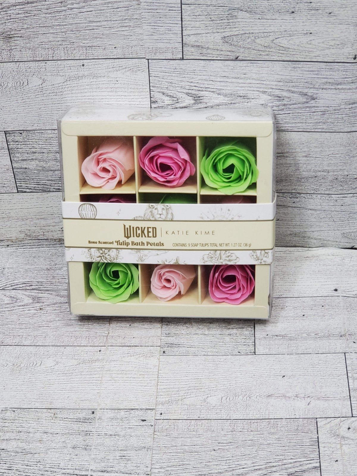 Wicked Tulip Petal Bath Soaps: 1.27 oz, Rose Scent, Normal Skin