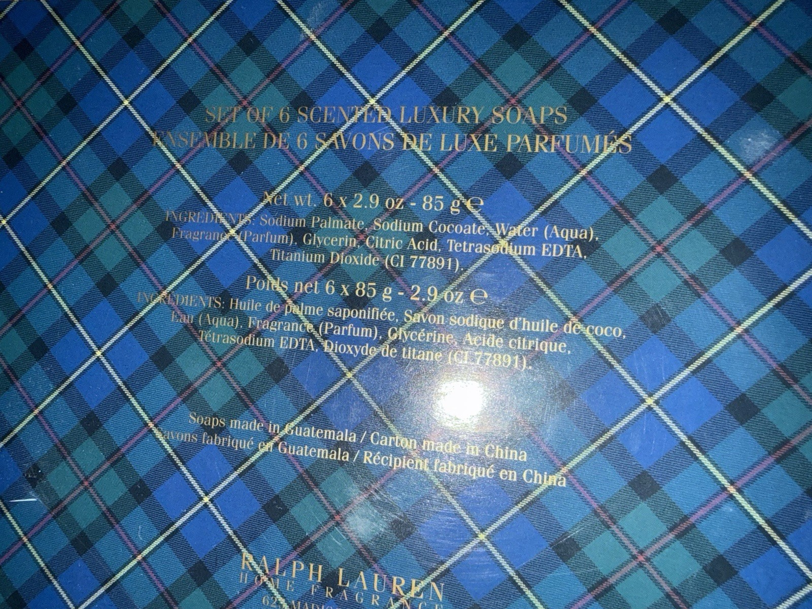 Lauren Ralph Lauren Sealed Scented Luxury Soaps In Holiday Pine 6 2.9oz Bars
