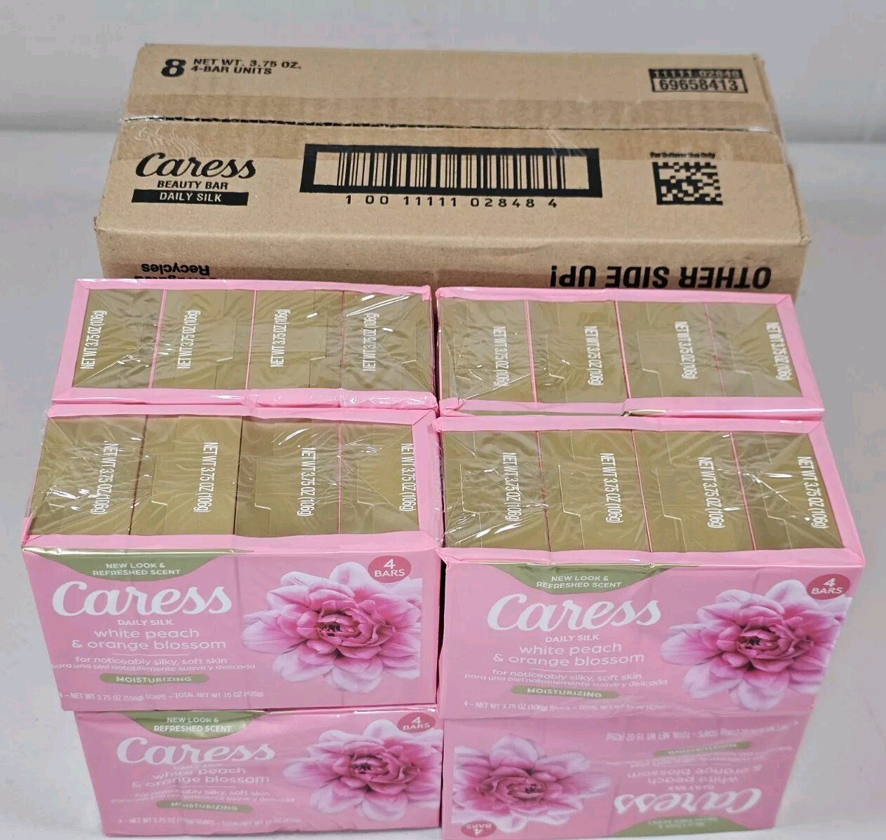 32 Pack Caress Silkening Beauty Bar, Daily Silk (3.75 oz, 32 ct.) Moisturizing
