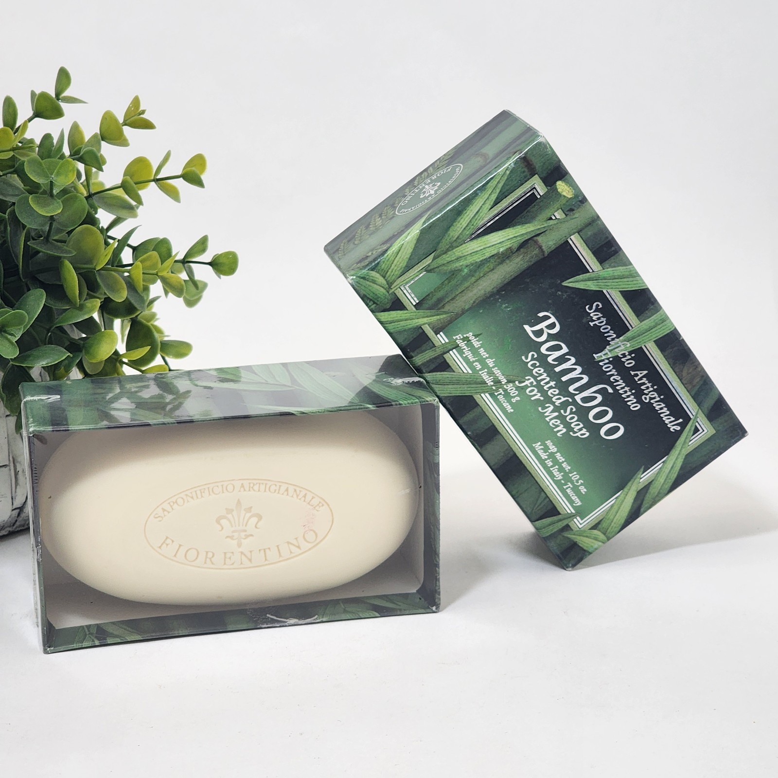 Bamboo Scented Soap for Men 10.5 oz Soap Bar Saponificio Artigianale Fiorentino