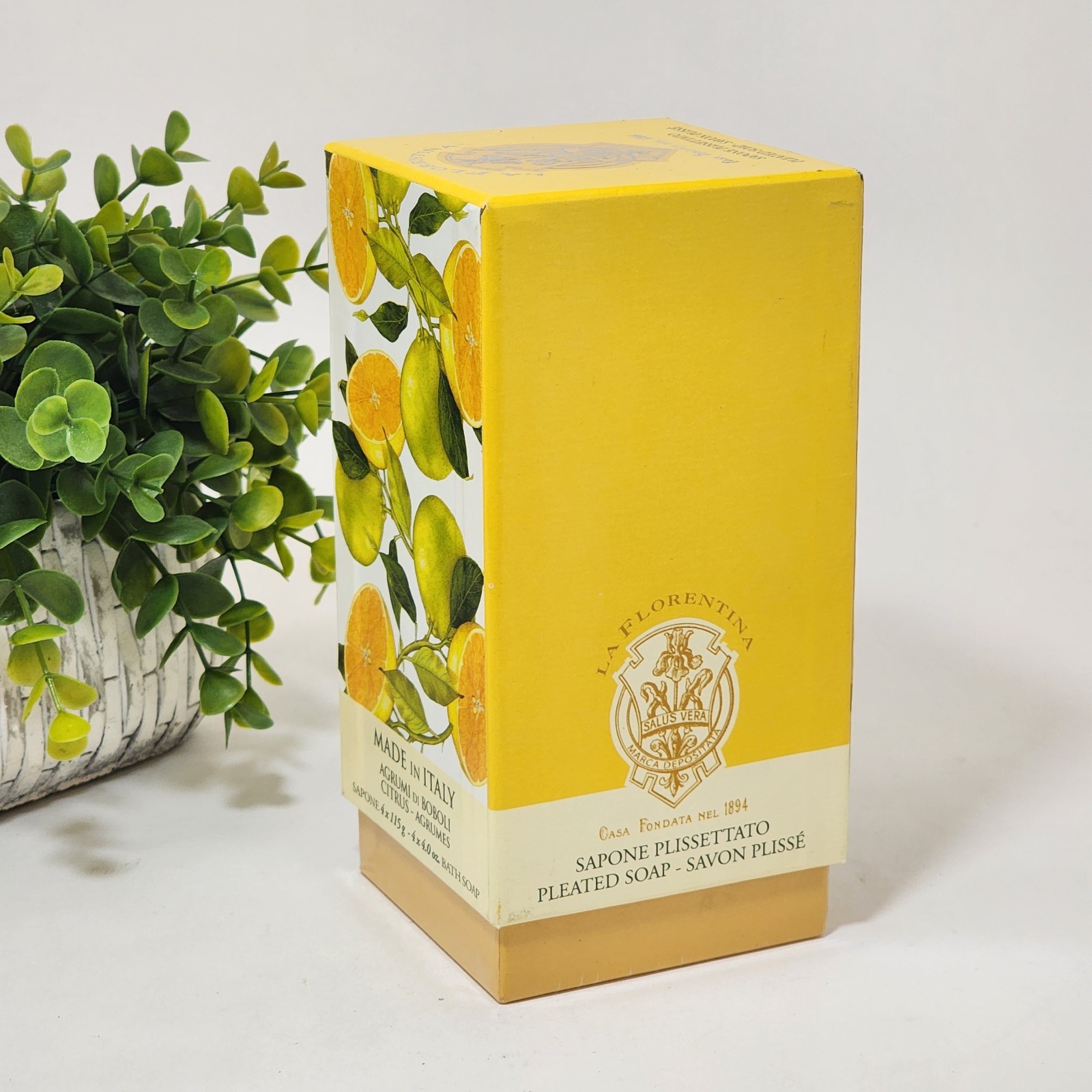 La Florentina Citrus Bar Soap Gift Set Agrumi di Boboli Saponerie Mario Fissi