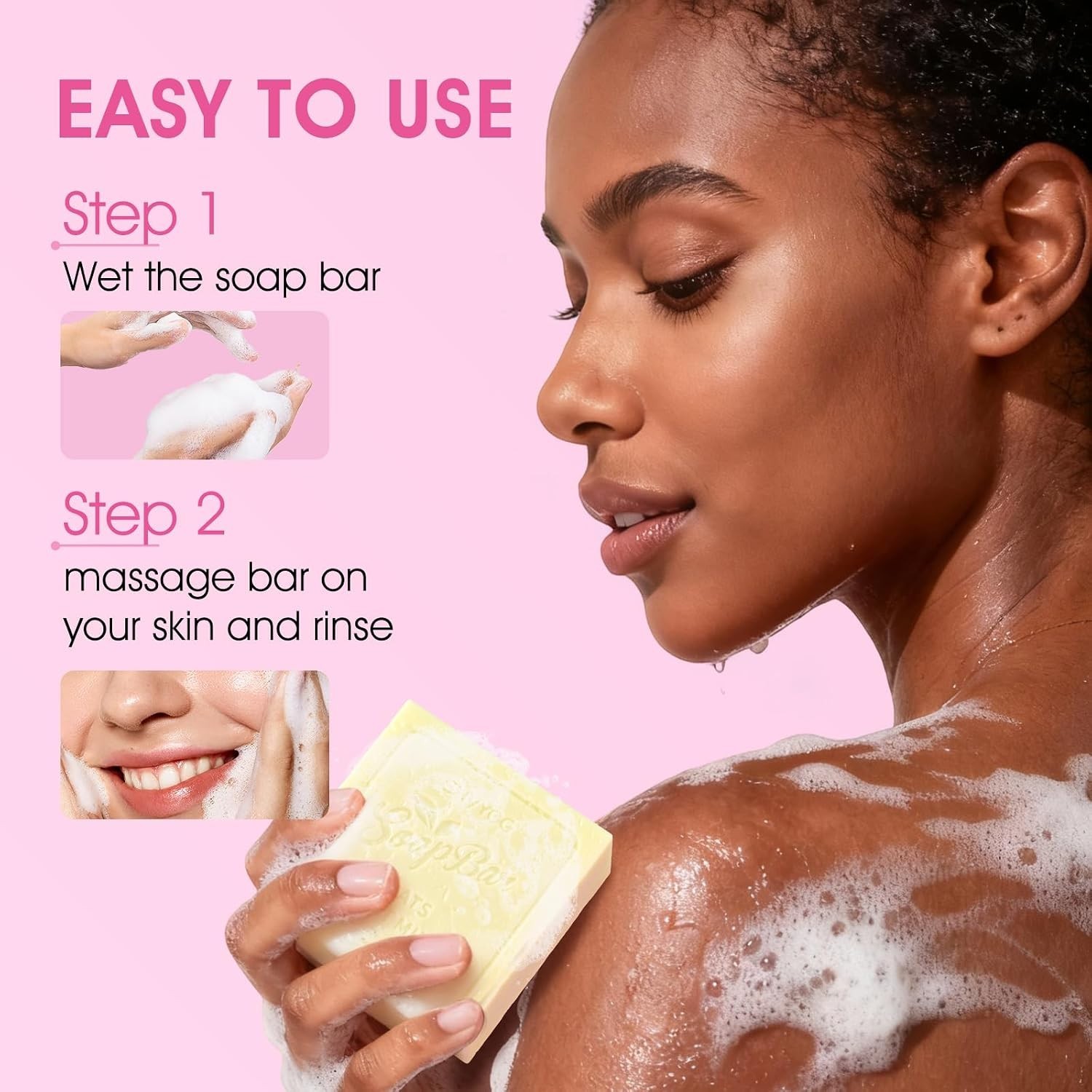 Hydrating 6PCS Soap Gift Set with Organic Ingredients & Invigorating Scents