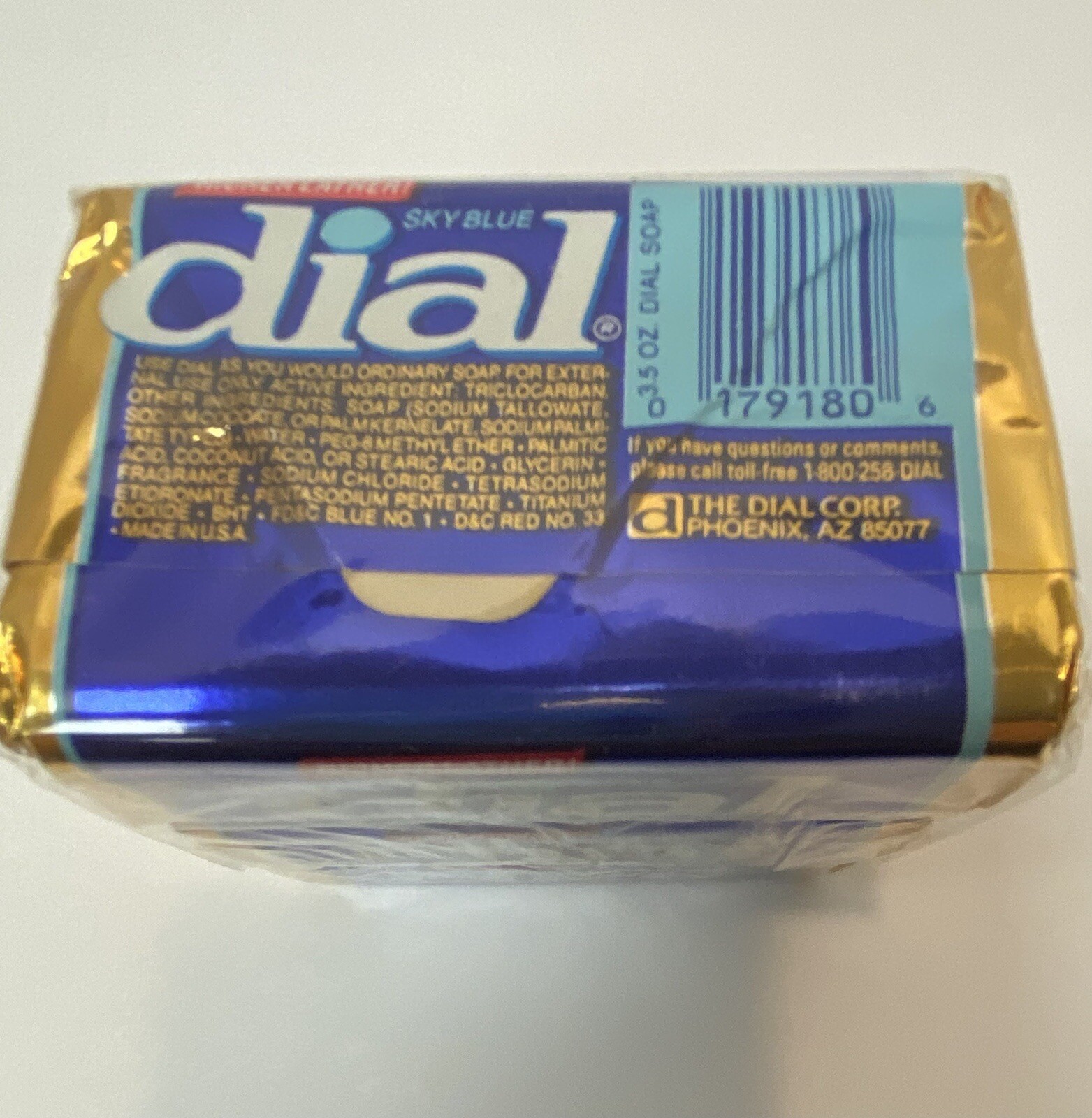 12 NOS Bars Vintage 80s Dial SKY BLUE Bar Soap 3.5oz each Movie /Television Prop