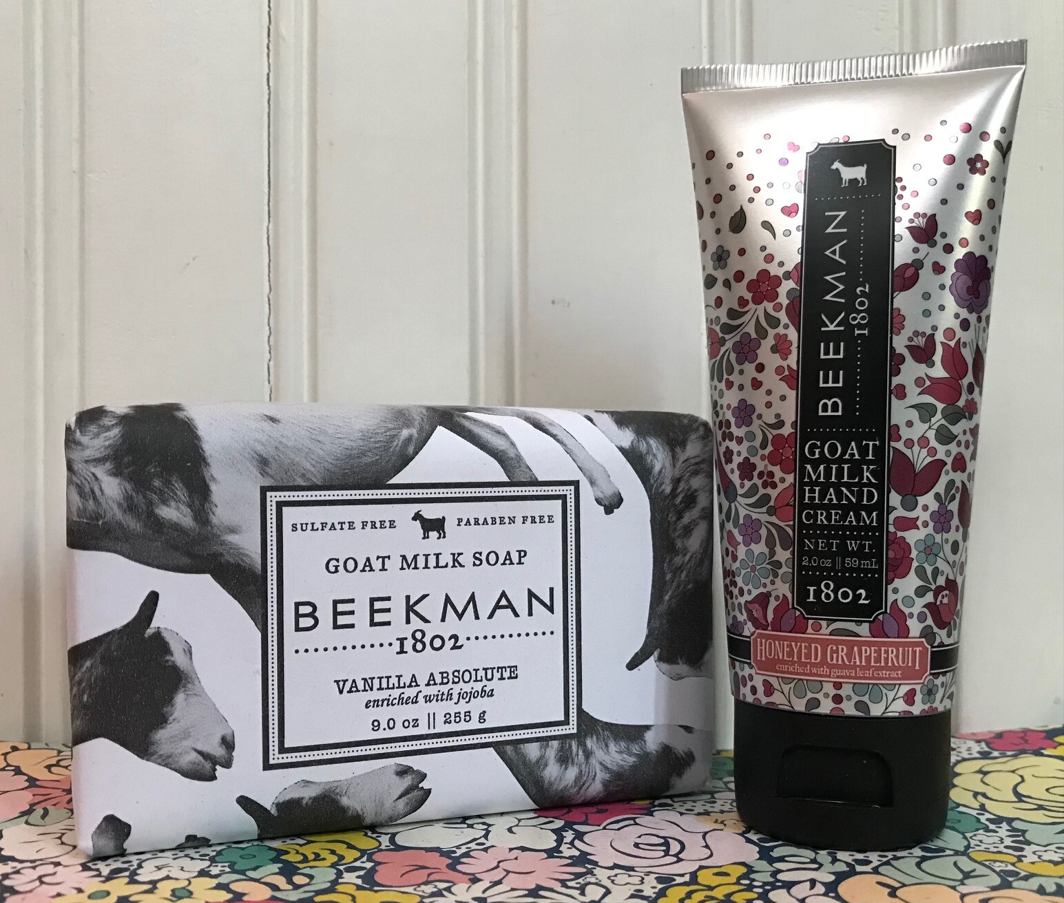 BEEKMAN 1802 VANILLA ABSOLUTE SOAP 9 OZ & HONEYED GRAPEFRUIT HAND CREAM 2 OZ