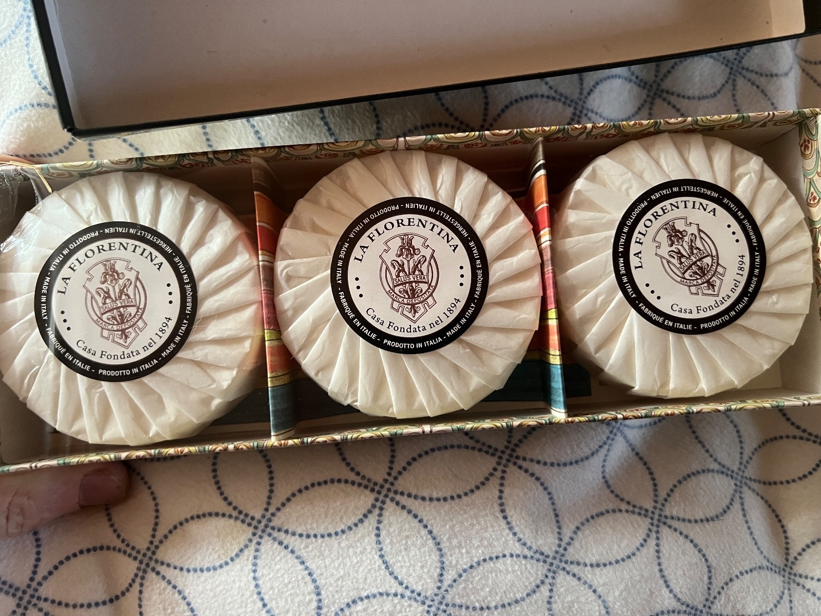 Giardino Segreto La Florentina Set Of 3 Soaps Marine Water Hawthorne – Italy 4oz