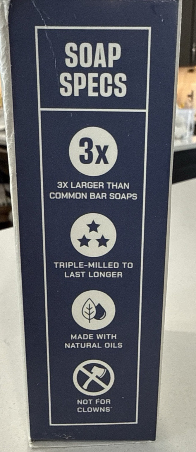 Duke Cannon Midnight Swim Brick Soap 10 oz Bar Made in the USA New