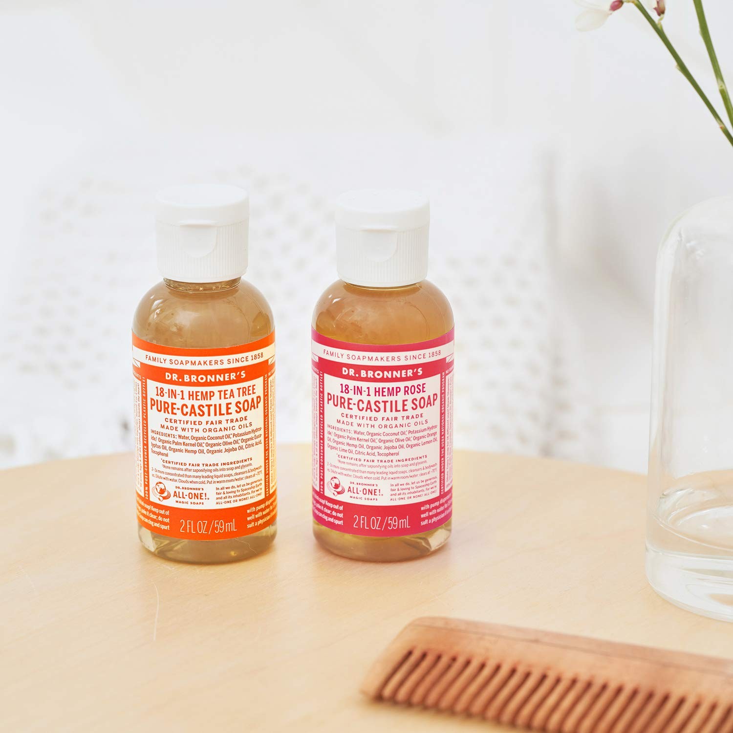 Dr Bronner’s Organic Fair Trade Liquid Soap 2 Fl Oz Multi Purpose Cleaner