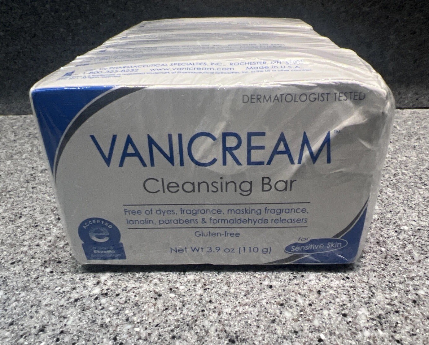 Vanicream Cleansing Soap Bar LOT Fragrance Free 4 Bars New Sealed