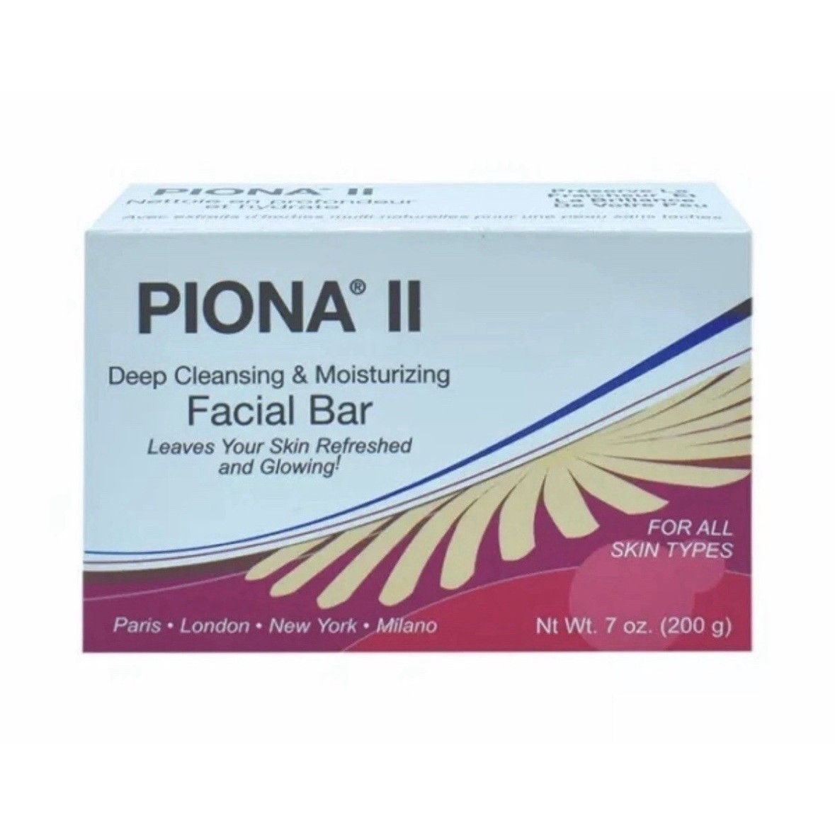 PIONA II Deep Cleansing & Moisturizing Facial Bar All Skin Types 7 oz