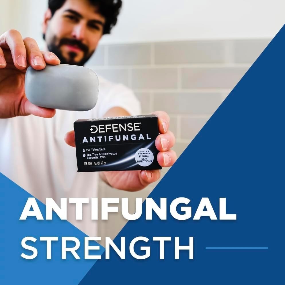 Defense Antifungal Bar Soap 2-Pack – Protect Against Jock Itch & Athlete’s Foot