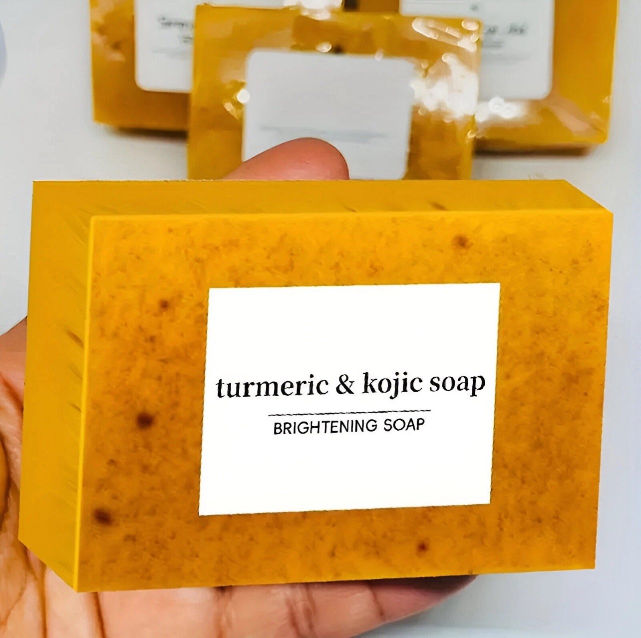 2set/Tumeric Lemon + Kojic Acid Soap Skin Whitening Dark Spot 3.53oz