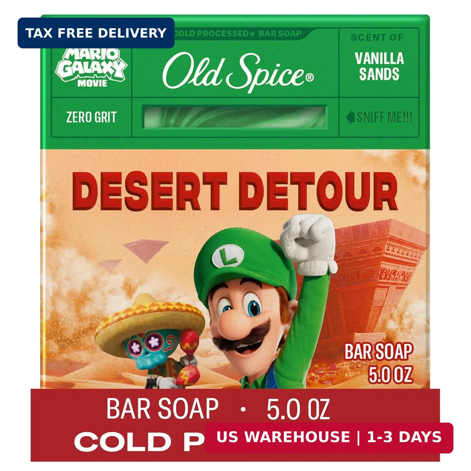 Old Spice Bar Soap for Men, x The Super Mario Galaxy Movie, Cold Pressed with Gr