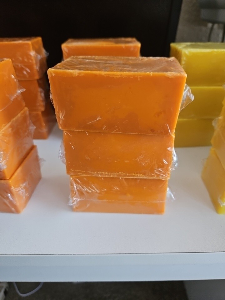 3 PCS Honey & Orange Tumeric Soap Skin Whitening Dark Spots Acne Brightening
