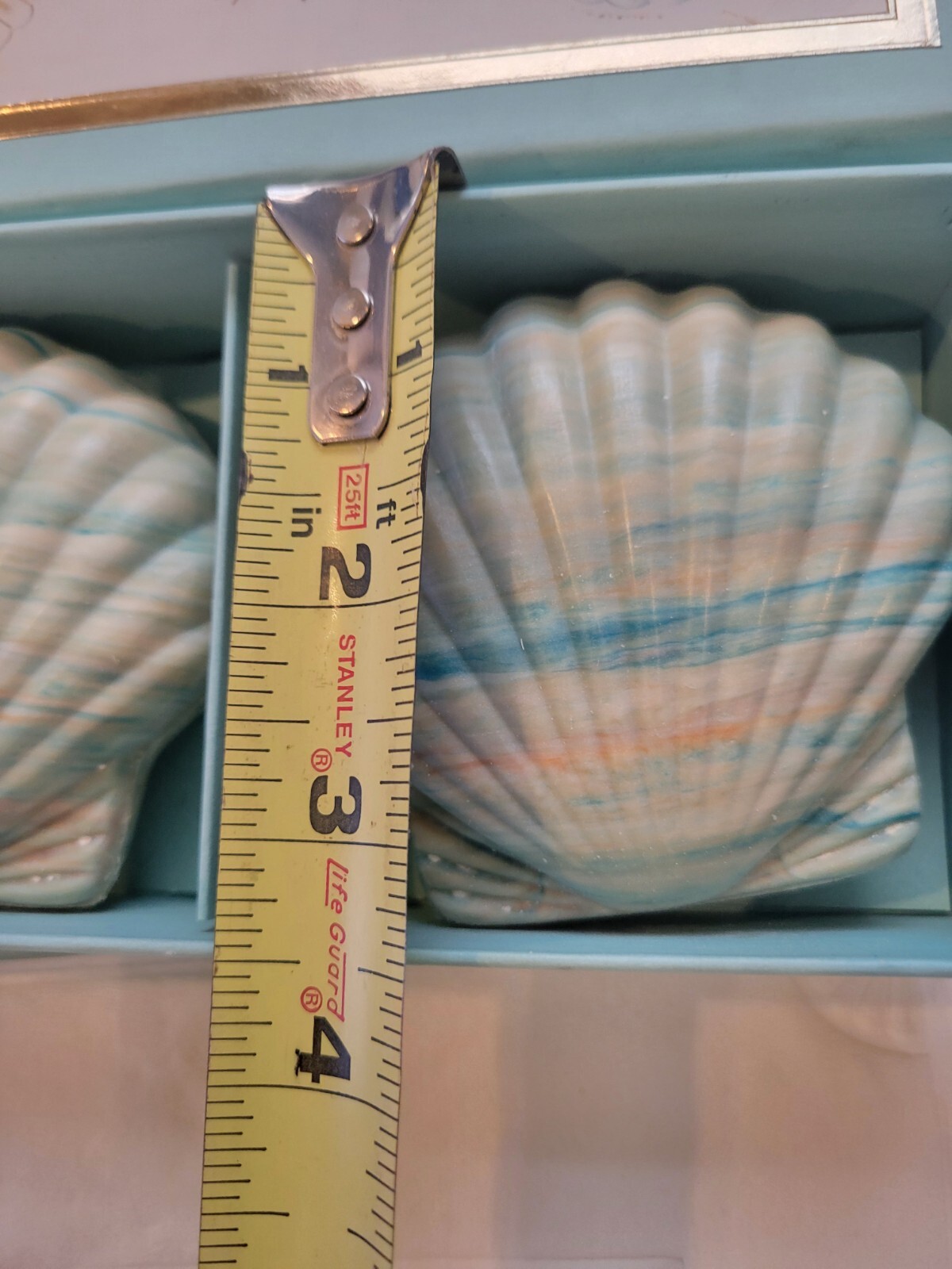 NOS Vintage Ben Rickert Sea Shell Soap Seashell 3 bars In Box