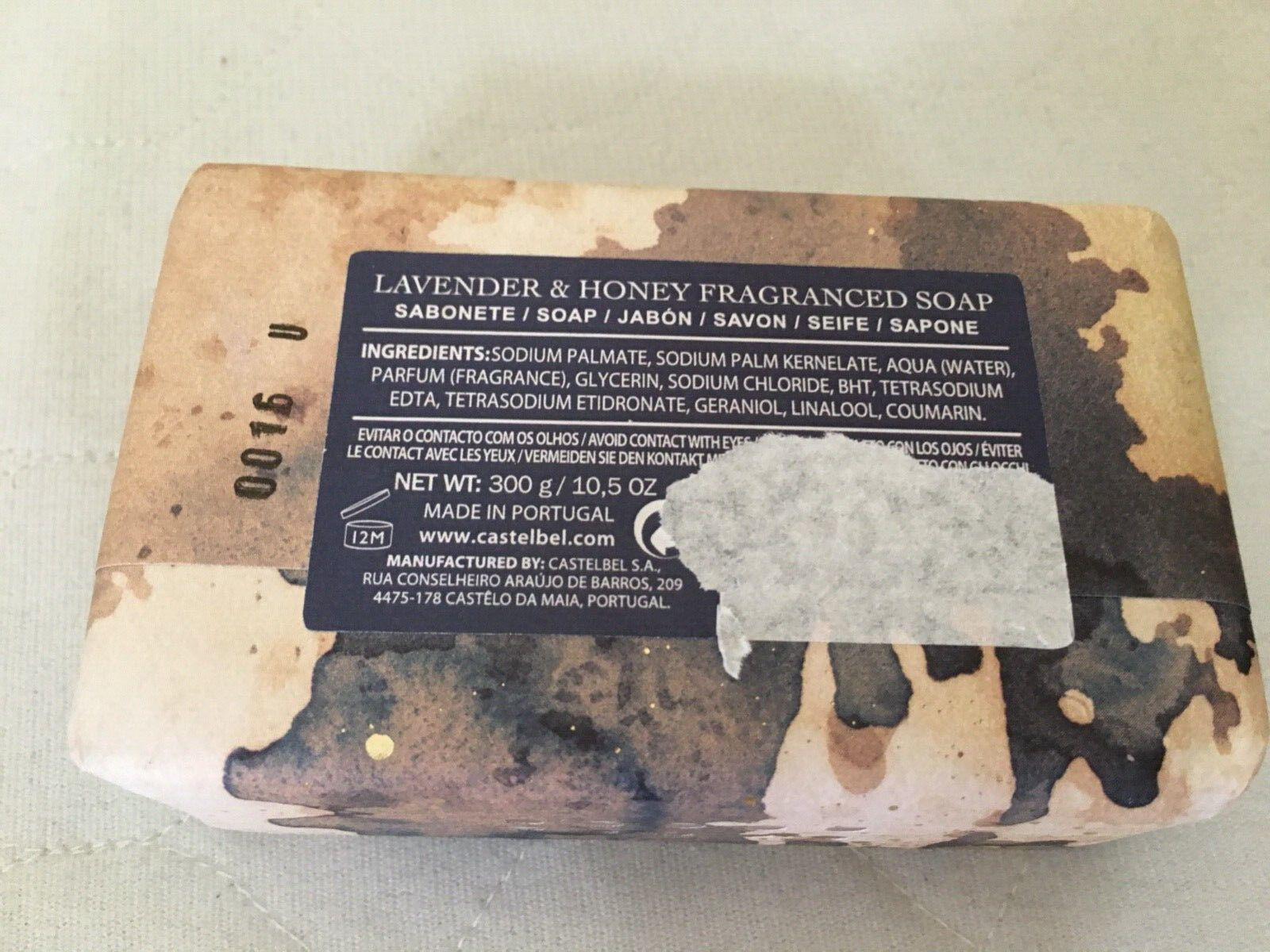Castelbel Porto Lavender & Honey Luxury Soap Bar 10.5 oz Handmade in Portugal