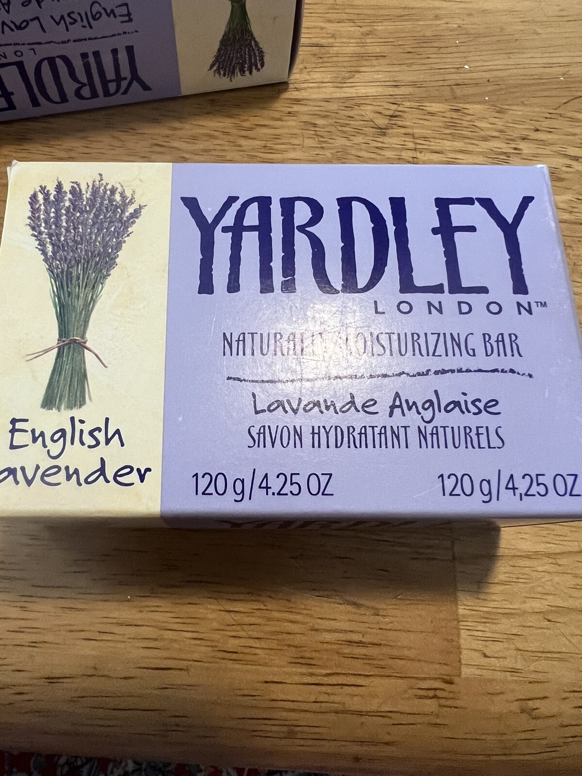 YARDLEY OF LONDON ENGLISH LAVENDER MOISTURIZING BAR 4.25 OZ Lot Of 4