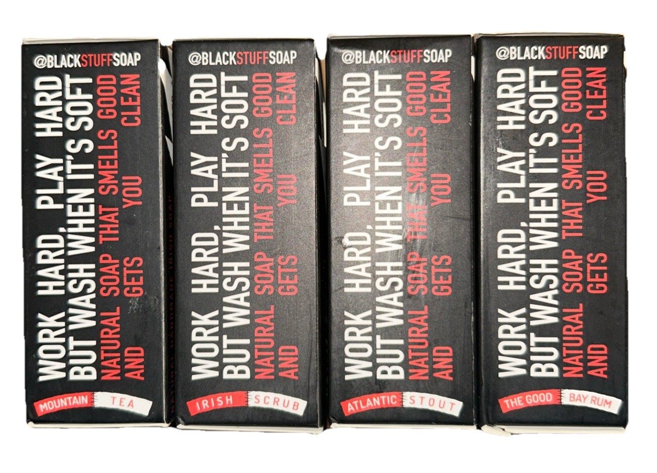 Lot Of 4 The Black Stuff Frankensoap LIMITED EDITION Natural Irish Soap