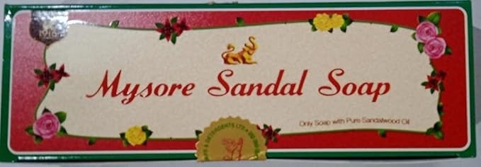 Mysore Sandal Soap 3 Pack 150g Each Pure Sandalwood Bath Soap 450g