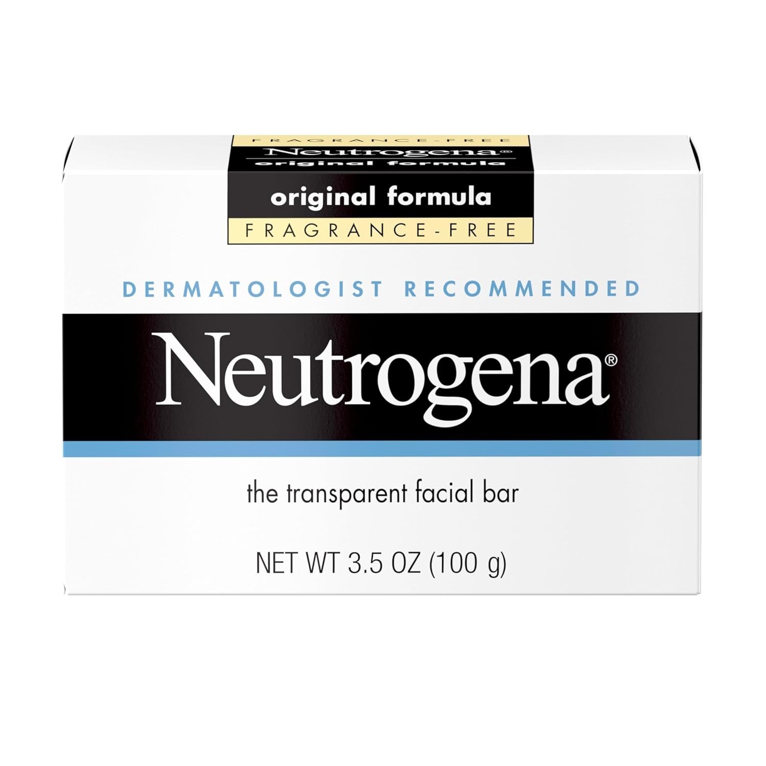 Daily Use Neutrogena Facial Cleansing Bar – 3.5 oz Hypoallergenic for Clear Skin