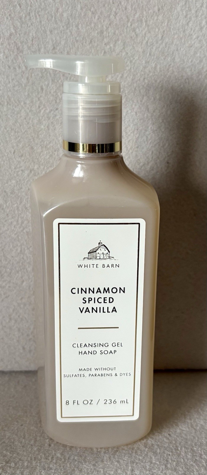 BATH & BODY WORKS CINNAMON SPICED VANILLA CLEANSING GEL HAND SOAP WASH 8 OZ NEW