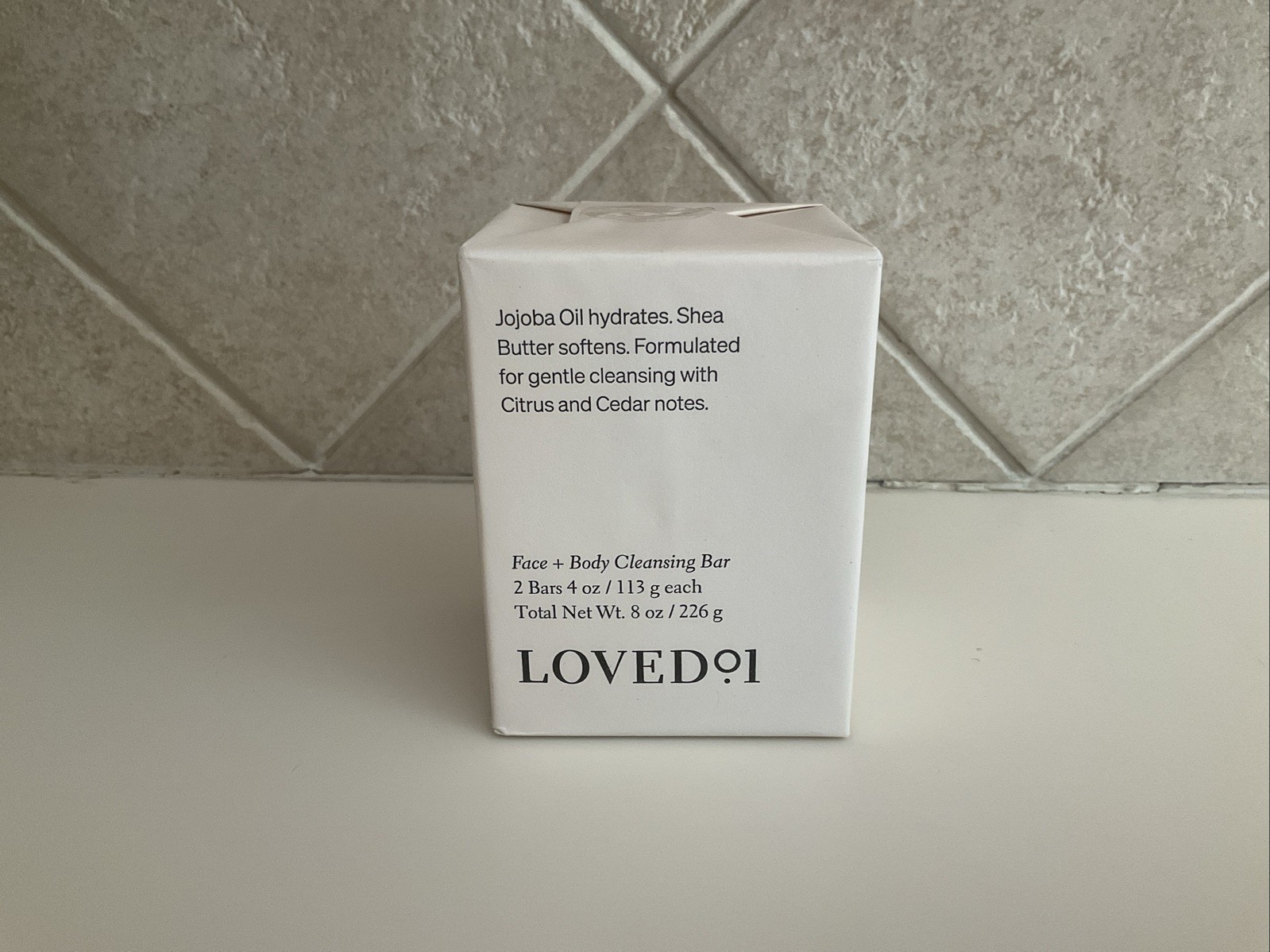 Loved 01 Face + Body Cleansing Bars Jojoba Oil Hydrates – 2 Bars 4 oz.