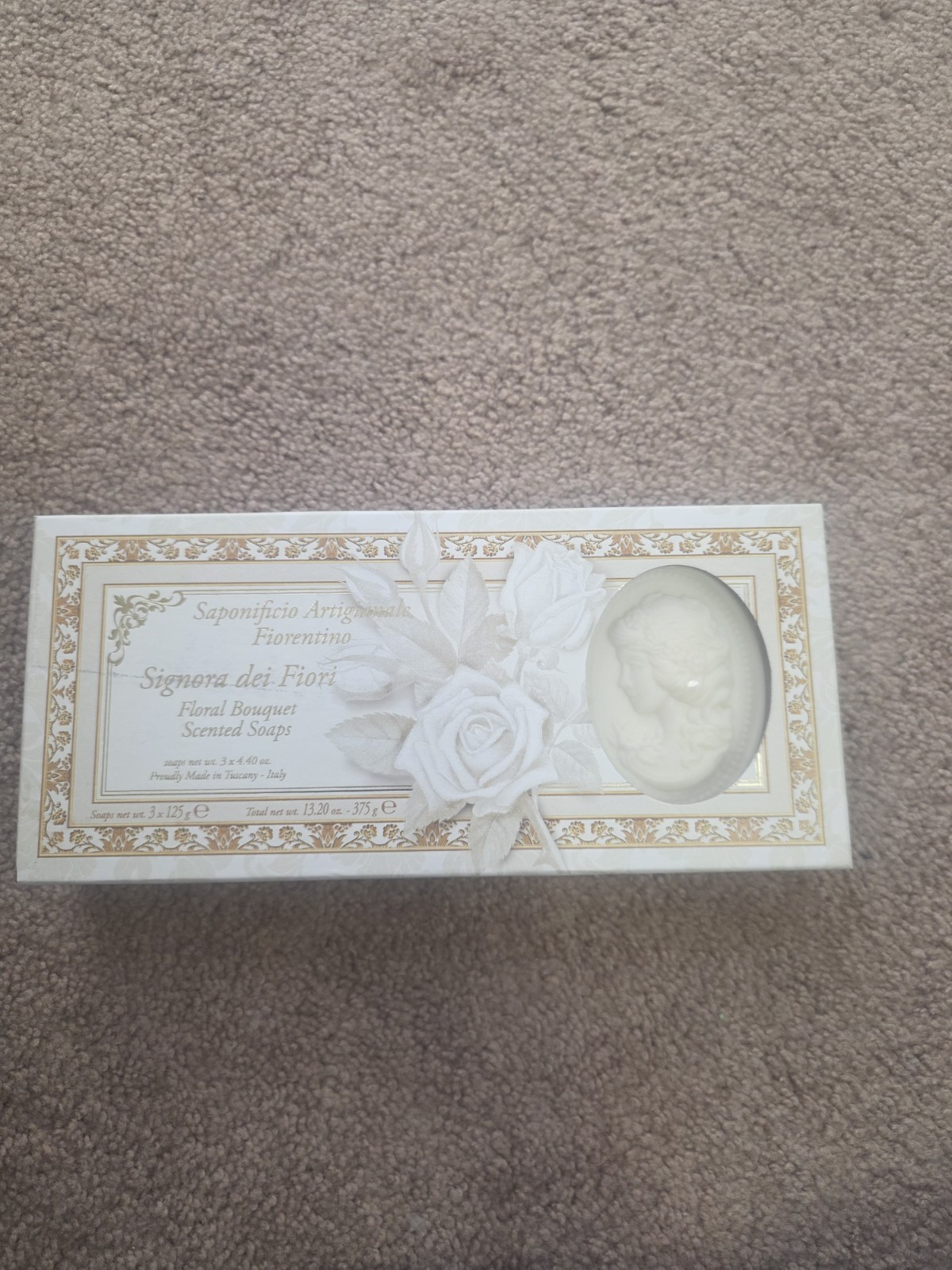 Saponificio Artigianale Fiorentino Signora dei Fiori Soap Set 3 Bars 4.40 oz