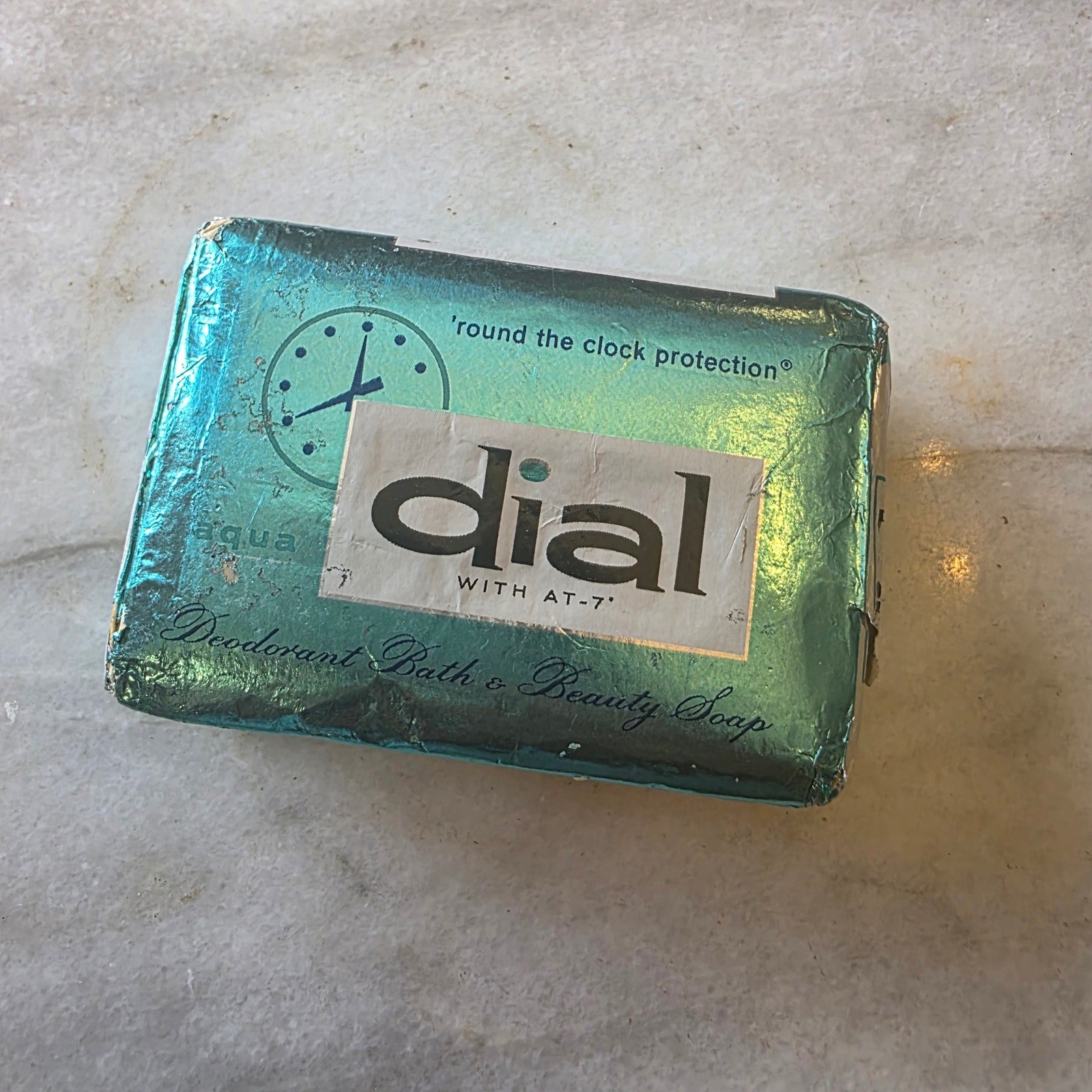 Vintage Dial Deodorant Bath Soap Aqua ‘Round The Clock Protection’ AT-7