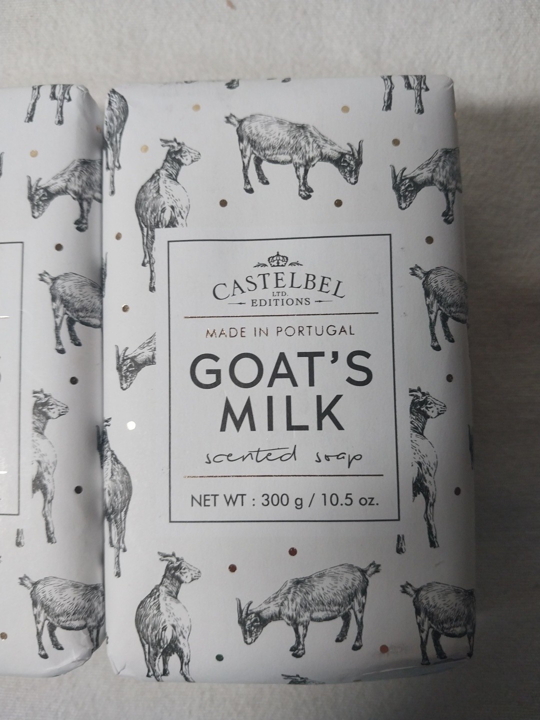 Castelbel Goat’s Milk Soap Set of 2 – 200g Bars Made in Portugal Limited Edition