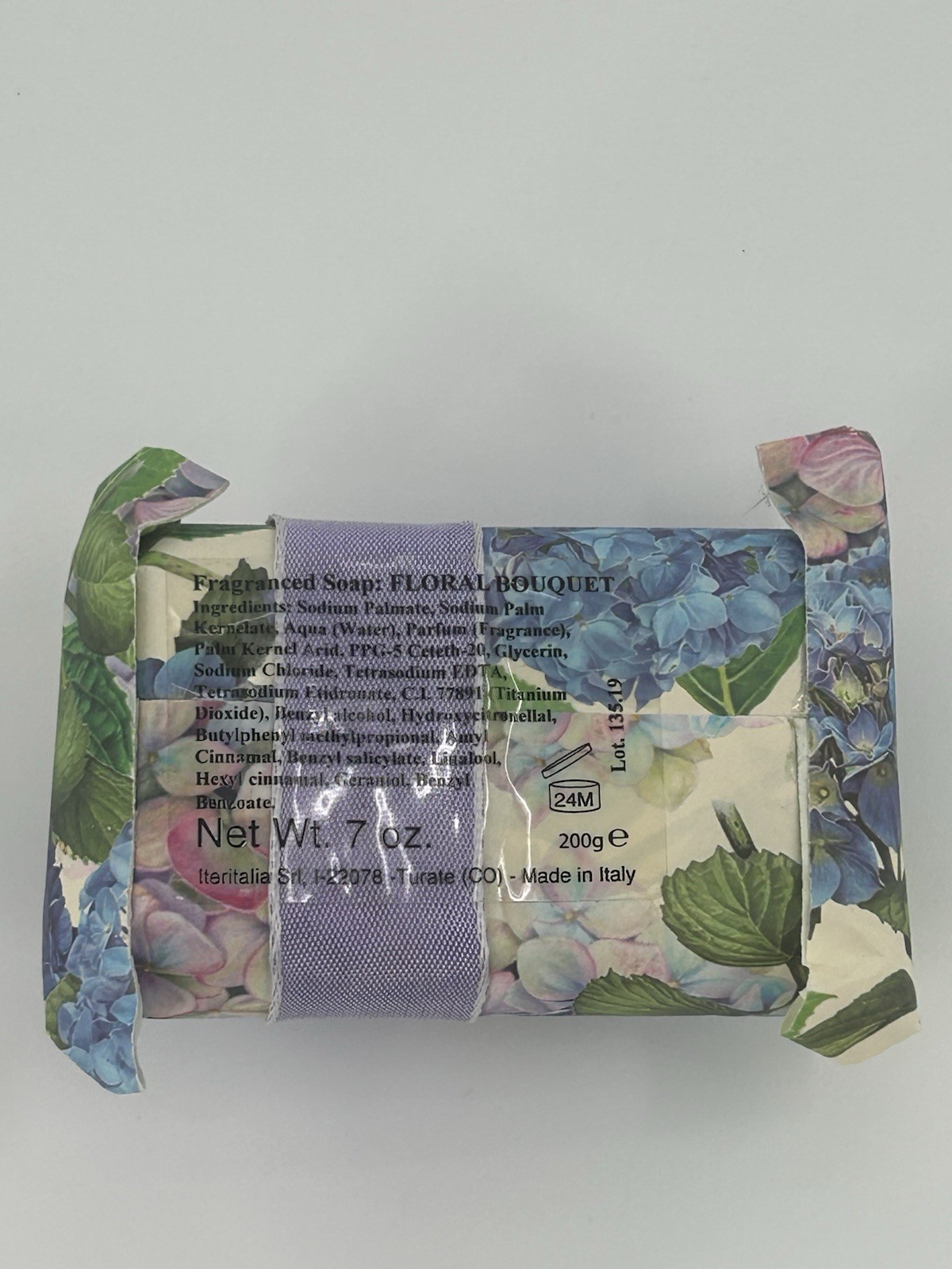 New Sapone Tradizionale Made in Italy 7oz Traditional Bar Soap Floral Bouquet