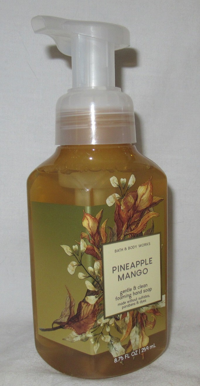 Bath & Body Works Gentle & Clean Foaming Soap Set 2 PINEAPPLE MANGO