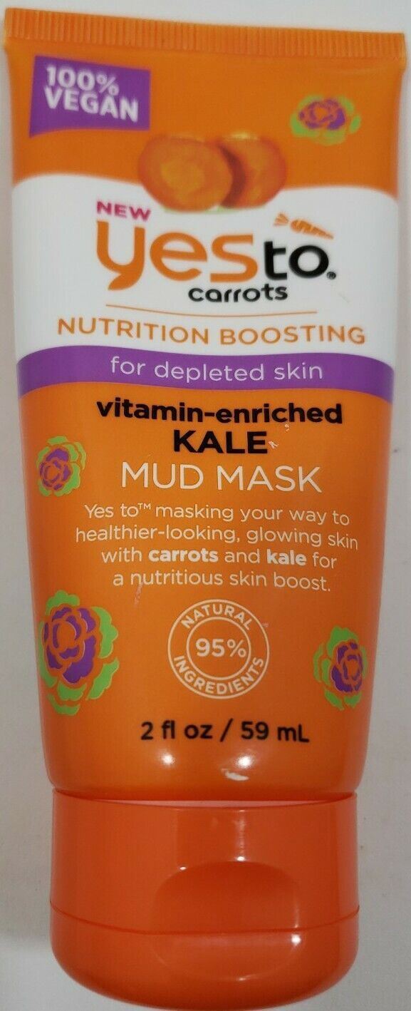YES TO Carrots/ Kale Mud mask K /FOR DEPLETED SKIN / 2 fl. oz. ~Lot of 4~