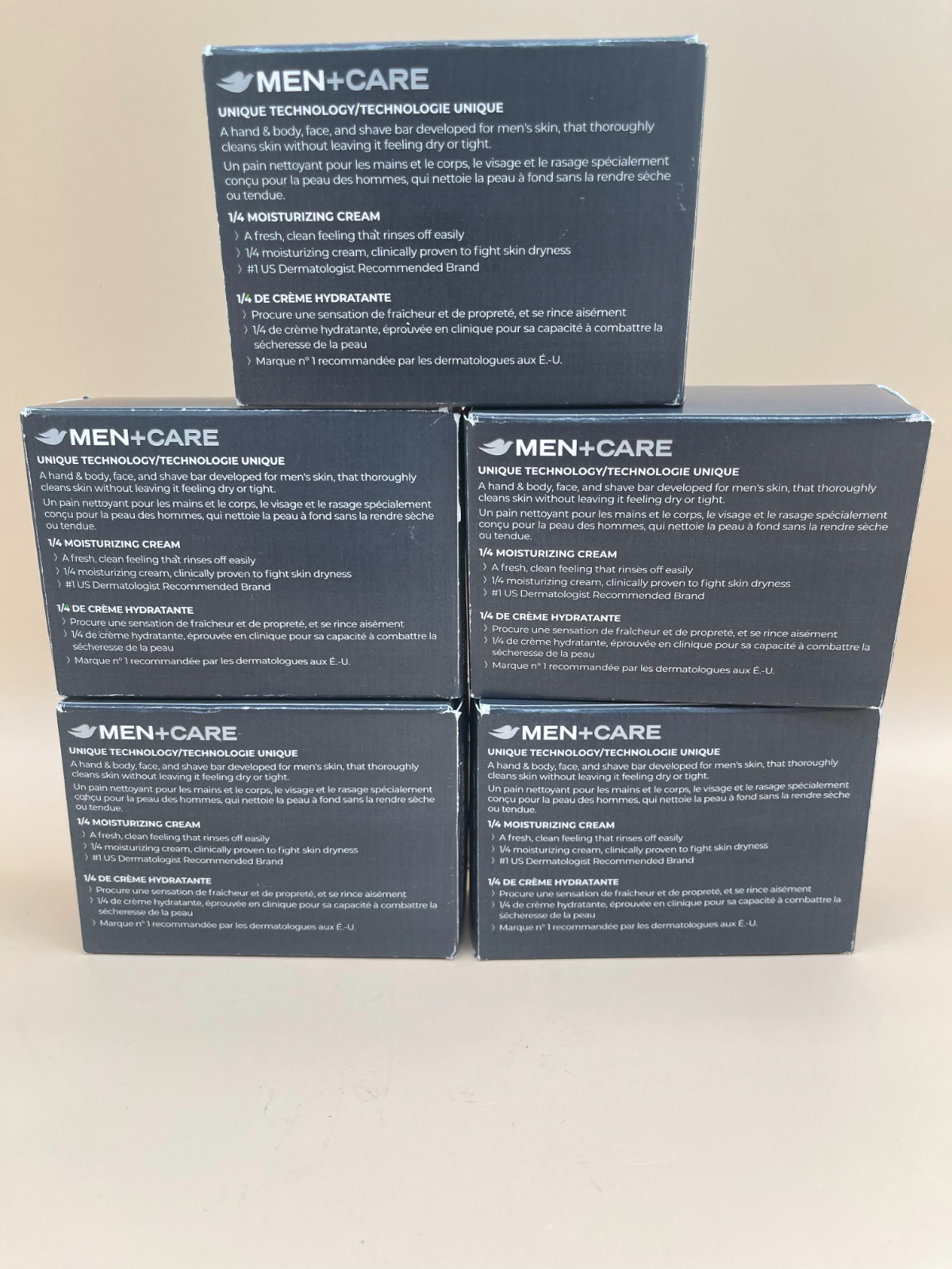 DOVE MEN + CARE Bar 3 in 1 Cleanser for Body Face and Shaving 3.75 oz 5 Bars