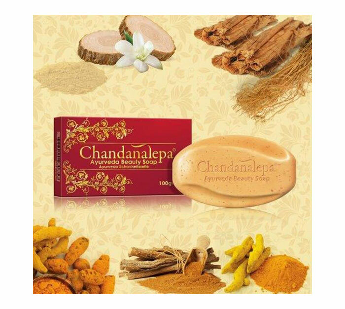 CHANDANALEPA AYURVEDA HERBAL BEAUTY SOAP NATURAL HEALTHY SKIN BAR