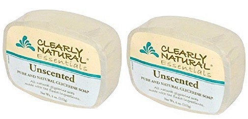 Clearly Natural Essentials Unscented Glycerin Soap 2 Pack