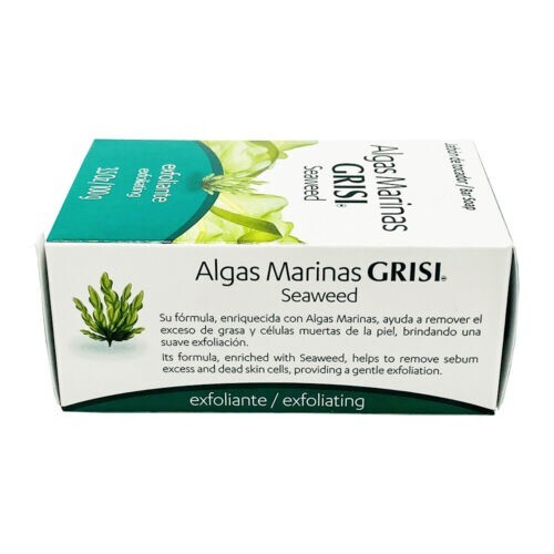 Grisi Exfoliating Seaweed Soap. Cleans Face & Body and Clears Dead Skin. 3.5 oz