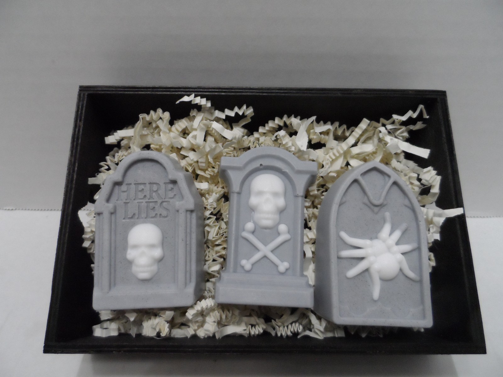 Skulls, Spiders, Tombstones Halloween Decorative Soaps