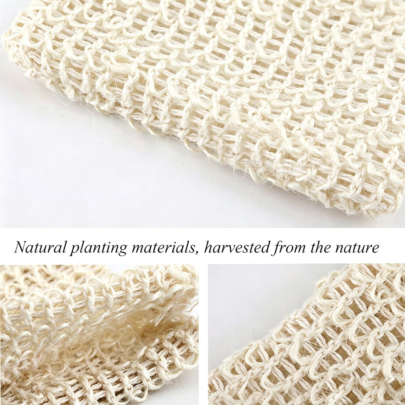 Soap Bag,5 Packs Bar Saver Pouch,Sisal Soap Saver Bag Mesh for Exfoliating, S…