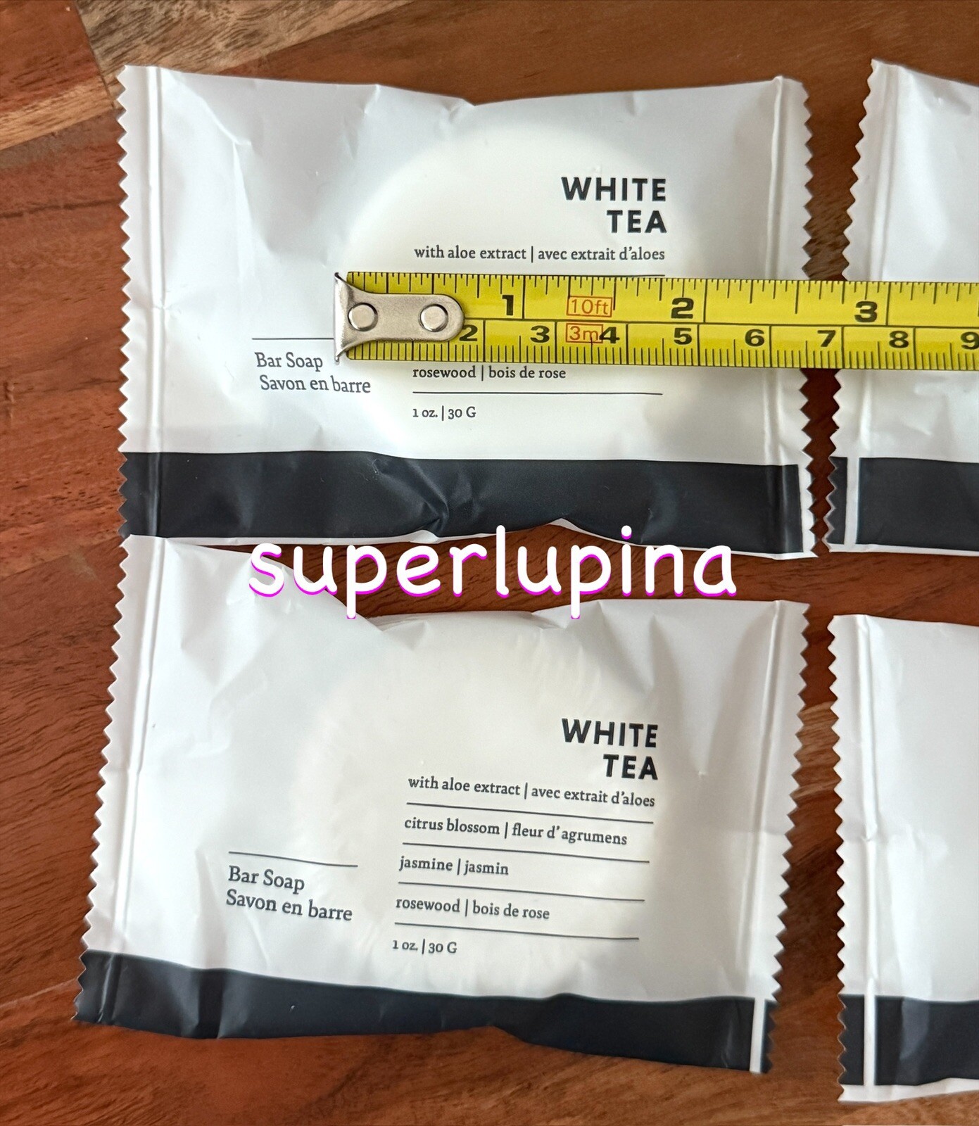 4x Westin WHITE TEA Bar Soap NEW Travel Size 1 oz