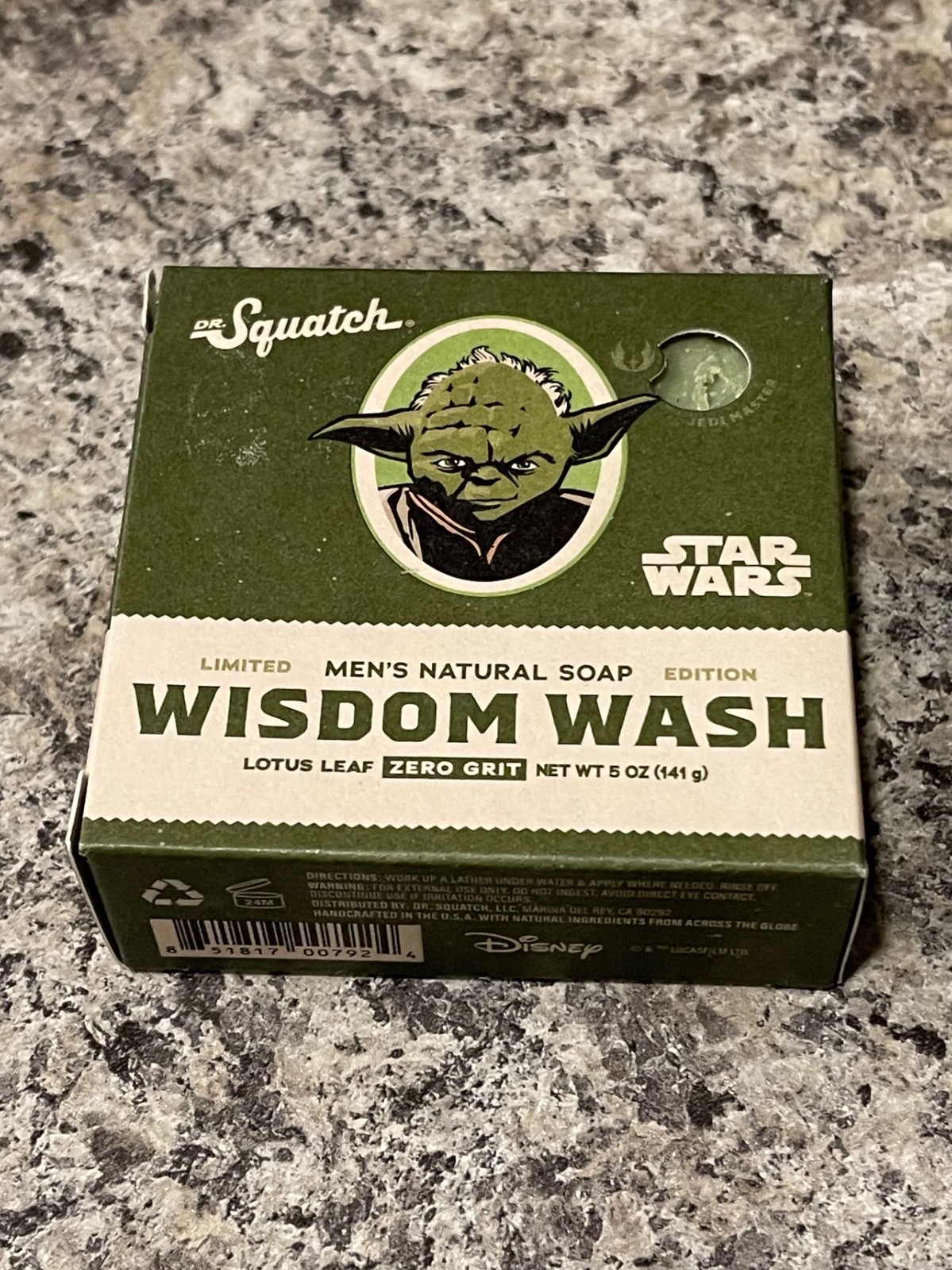 Dr. Squatch STAR WARS Wisdom Wash Limited Edition Soap Yoda 5oz