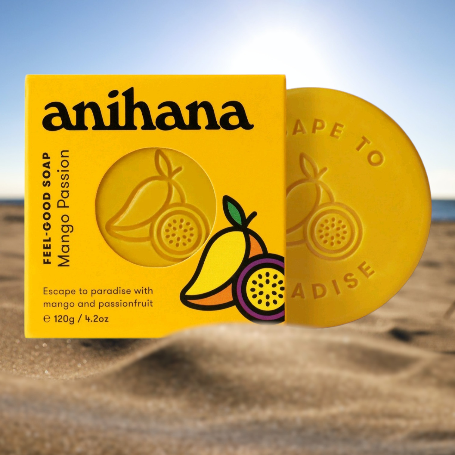 Anihana Feel-Good Soap Mango Passion for All Skin Types 4.2oz