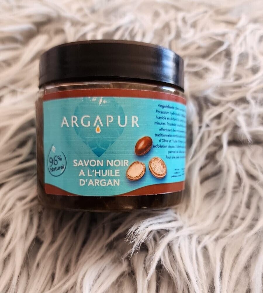 Natural Moroccan Black Soap With Argan Oil 200g (7oz)
