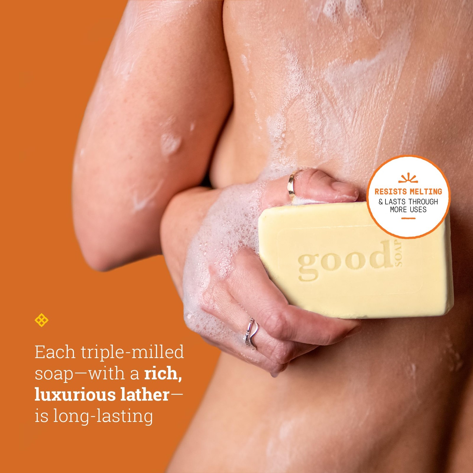 Coconut Soap 2-Pack (8 Bars) – Long-Lasting, Triple-Milled with Shea Butter