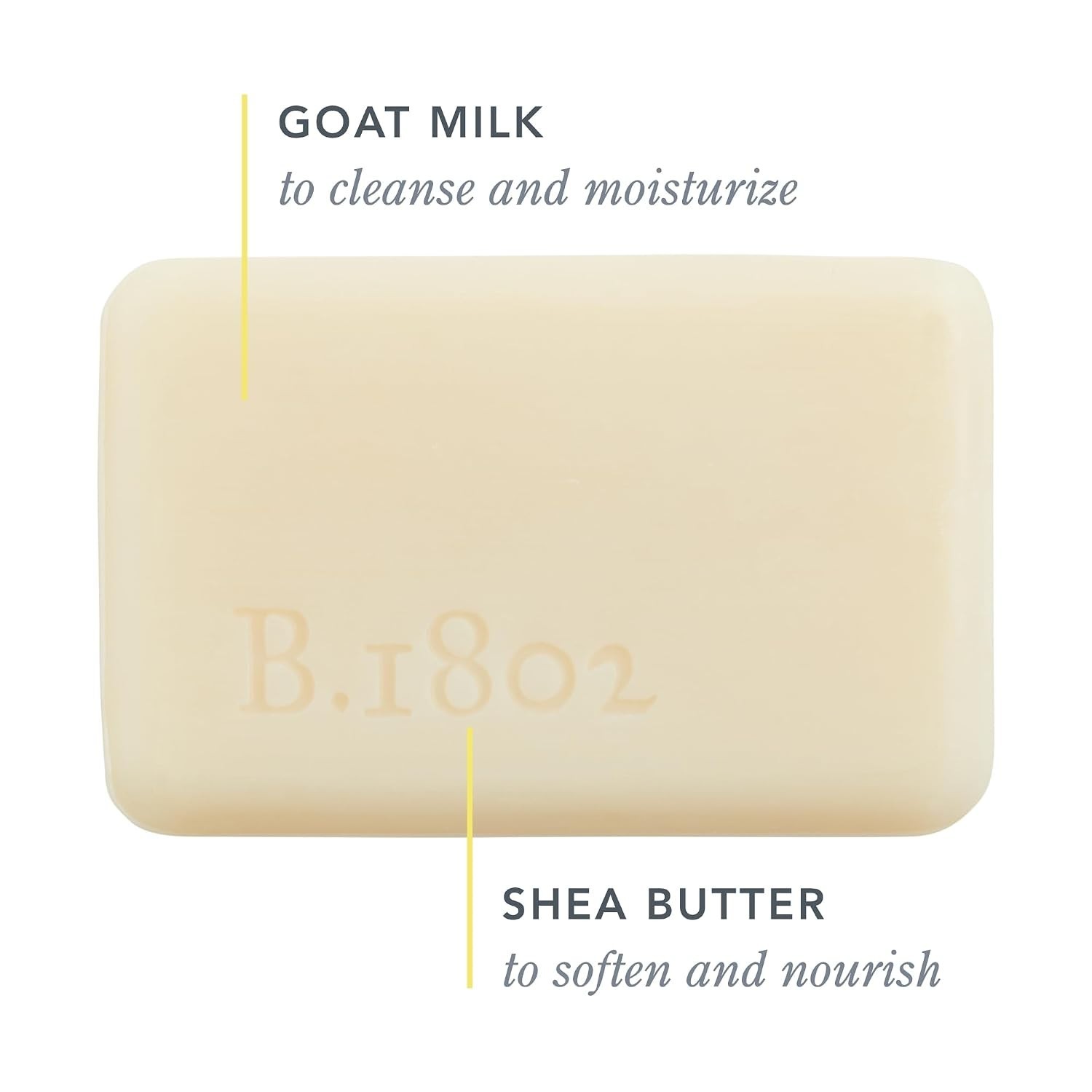 Goat Milk Soap Bar with Shea Butter – Moisturizing for Sensitive Skin, 3.5 oz