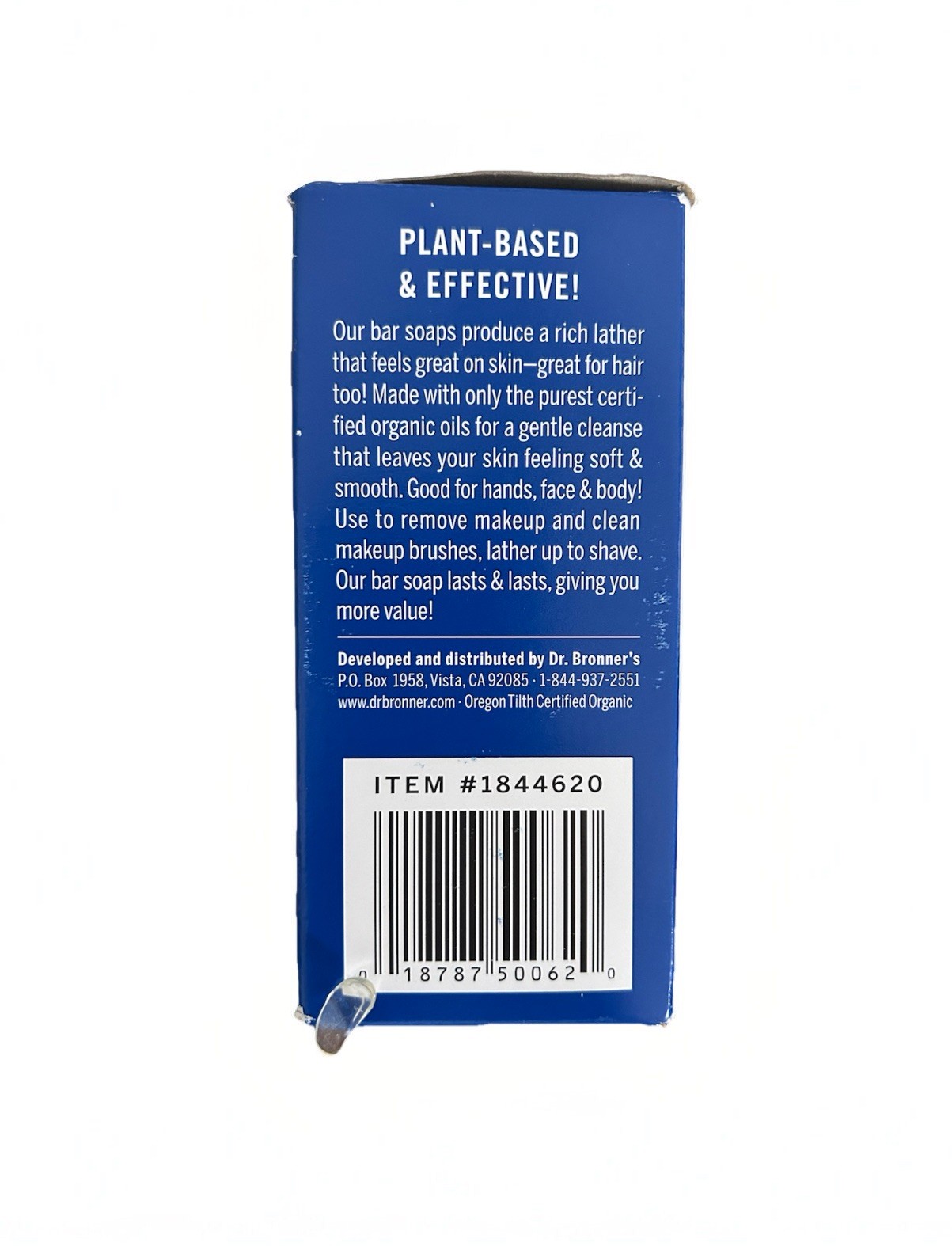 Dr Bronner’s Pure Castille Peppermint Bar Soap, 5 Ounce, Pack of 6