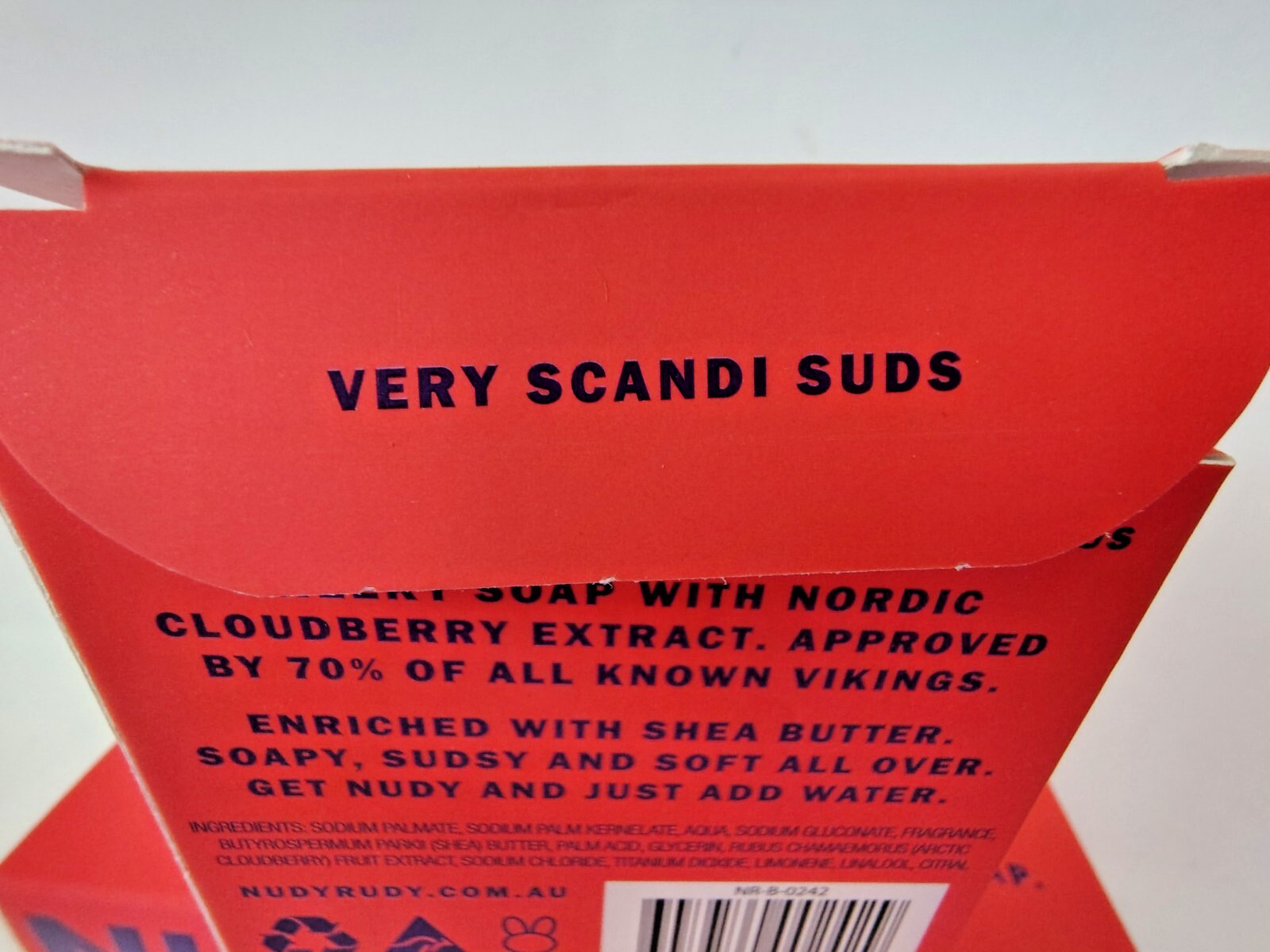 NudyRudy Berrylicious Soap, 4.2oz, Plant Oil Soap, Lot of 5